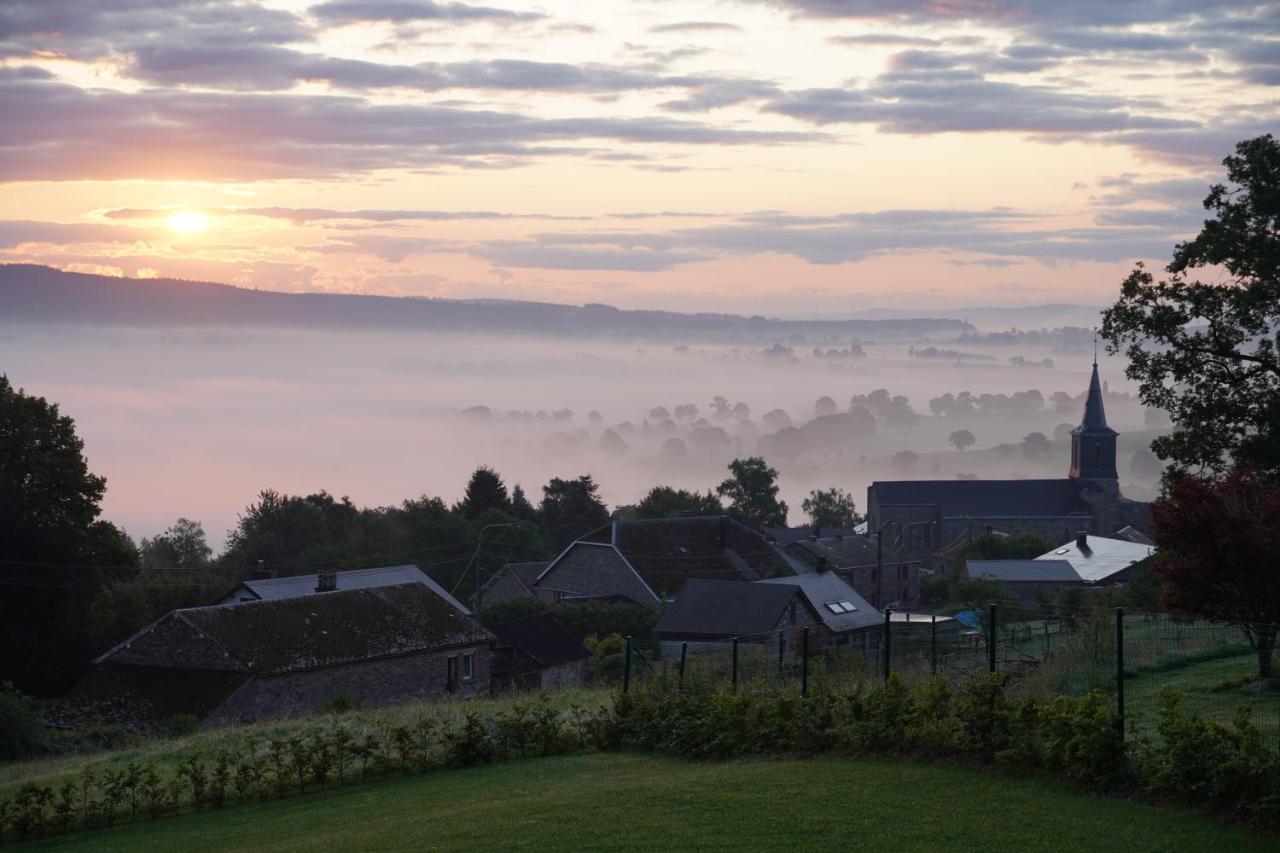 "Petite Perle En Haute Ardenne" Avec Vue Sur La Vallee, Cabine Infra-Rouge Et Bain Balneo Lierneux Luaran gambar